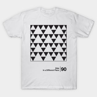 Ride - In A Different Place / Minimalist Style Artwork T-Shirt